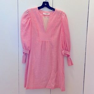 Amanda Uprichard Piquette Pink Dress